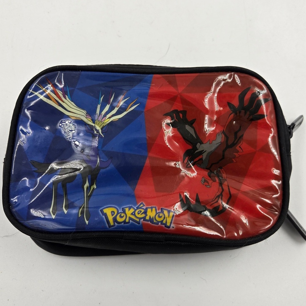 PowerA Nintendo 3DS Pokemon XY Xerneas Yveltal Black Zippered Carrying Case